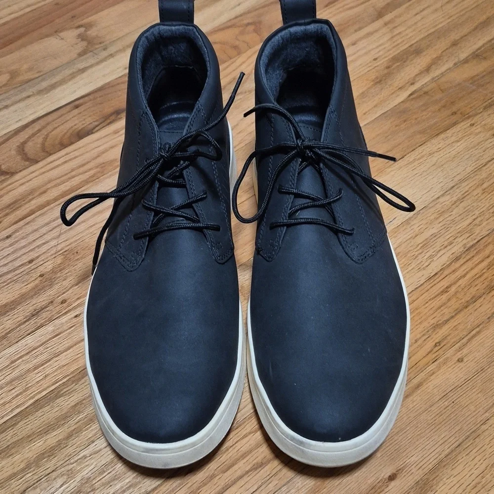 IZOD Men's PALMER Chukka Boots Black Casual Shoes Size 12